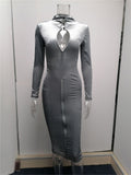 Elegant Sexy Slim Hollow-Carved Design Dress For Women