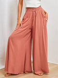 Trendy Large Size Wide Leg Loose Ladies Trousers