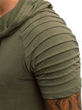 Men's Short Sleeve Hooded Tops