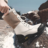 Girl's Waterproof Mid-Calf Keep Warm Short Plush Snow Boots