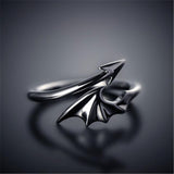 Open Couple Ring Angels And Demons Simple Adjustable Size Rings