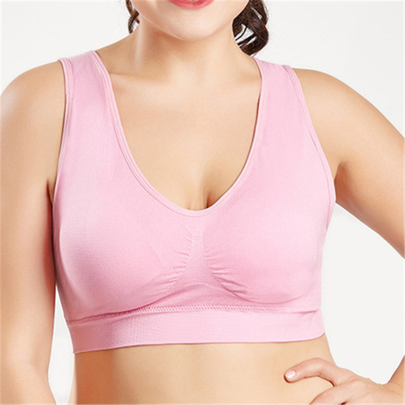 New Casual Plus Size Bras For Women Seamless Bra With Pads Sporty Vest