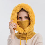 Winter Outdoor Comfy Cycling Knitted Thermal Scarf Hats