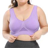 New Breathable Comfy Women's Plus Size Bras Seamless Bra With Pads