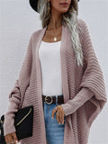 Women's Temperament Comfy Loose Solid Color Cardigan Sweater