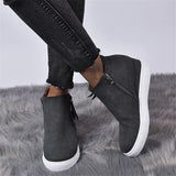 Womens Casual Comfy Wedge Boots
