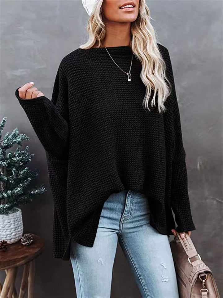 Women's Sexy Off Shoulder Loose Pullover Batwing Sleeve Sweaters