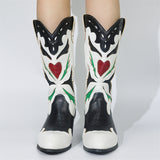 Fashion Contrast Color Mid Calf Boots