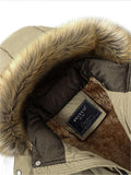 Ultra Warm Fur Lined Hooded Padded Coat For Men