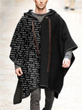 Cool Personality Pullover Wollen Cape for Men
