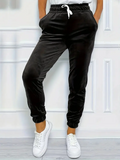 Drawstring Jogger Casual Velvet Pants for Women