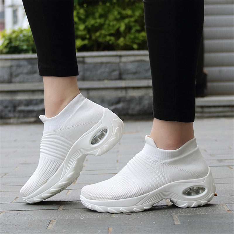 Women's Ultra Cozy Thick Sole Lightweight Slip on Sneaker Shoes