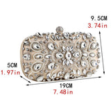 Stunning Rhinestone Deco Clutch Mini Bag for Evening Party