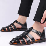 Men's Soft Pointed Toe Hollowed-Out Sandals