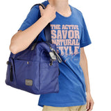 Casual Style Waterproof Multi-Pocket Zipper Crossbody Shoulder Bag