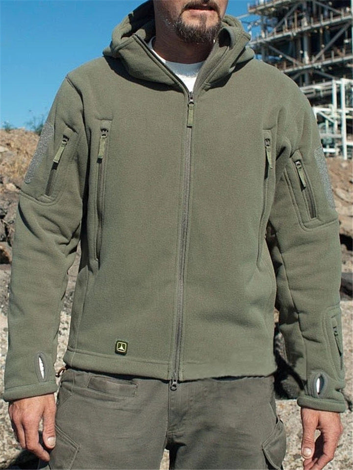 Men's Outdoor Warm Polartec Hooded Jackets