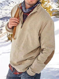 Men's Stylish Long Sleeve Stand Collar Pullover Sweatshirt