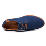 Men's Casual Suede Solid Color Pointed-Toe Oxfords