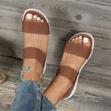 Female Casual Sports Elastic Band Super Light Thick Sole Sandals