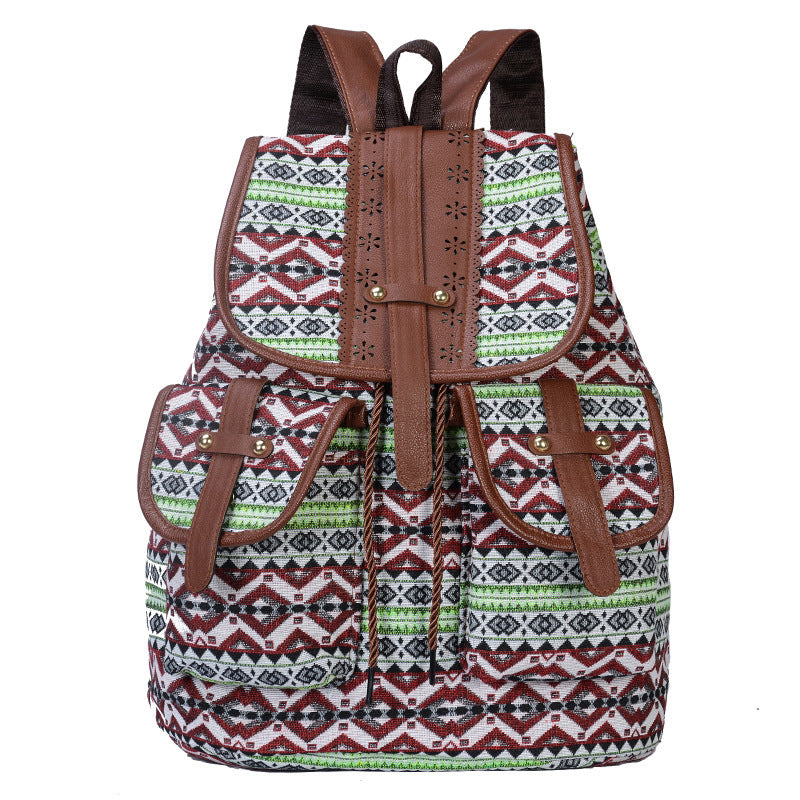 Fashionable European American Casual Soft Women's Backpack
