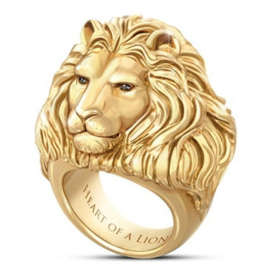 Popular Exaggerated Lion Head Rings For Men