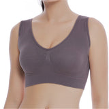 New Casual Plus Size Bras For Women Seamless Bra With Pads Sporty Vest