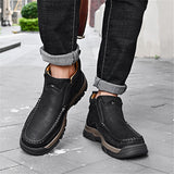 New Casual Fashion Comfy Solid Color Ankle Boots For Men