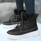 Winter Fashion Thick Sole Lightweight Warm Soft Women Ankle Boots