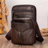 Men's Crossbody Bag Leather Shoulder Bag
