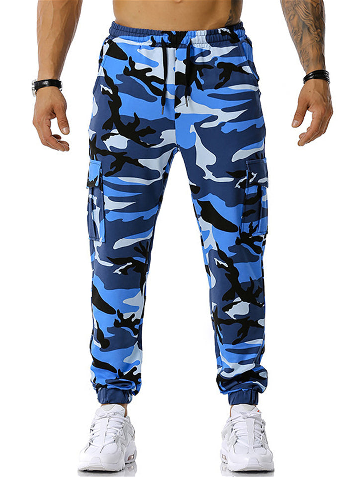 Men's Camouflage Multi Pocket Outdoor Military Cargo Sweatpants