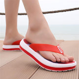 Comfy Soft Beach Flip Flops Memory Foam Slippers