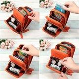 Casual Style Multiple Compartment Adjustable Shoulder Strap Phone Holder Currency Wallet