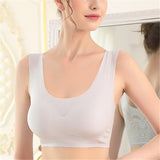 Plus Size Wireless Butterfly Back Seamless Wide Straps Yoga Bra