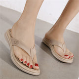 Breathable Soft Sole Solid Color Flip-Flops