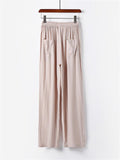 Men's Summer Casual Cotton And Linen Pants Sports Straight Wide Leg Pants