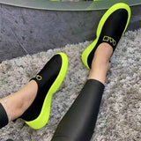 Women's Lightweight Stretch Walking Slip-on Sneakers Flat Loafers
