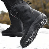 Winter Super Warm Plus Size Motorcycle Plush Boots