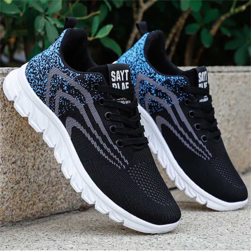 Korean Style Men Lace Up Extra Breathable Mesh Running Sneakers Shoes