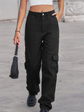 Stylish All Match Relaxed Women's Long Cargo Pants