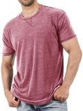 Comfortable Solid Color Casual Short-Sleeved T-Shirt