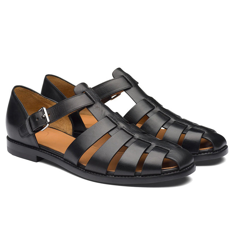 Mens Casual Buckle Up Fisherman Sandals