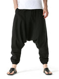 Cotton Linen Loose Joggers For Men