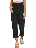 Women's High Waist Corduroy Pants