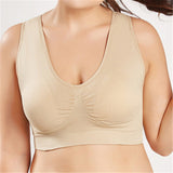 New Casual Plus Size Bras For Women Seamless Bra With Pads Sporty Vest