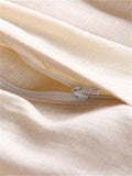 Daily Wear Leg Cuff Slit Design Stylish Loose Straight-Leg Trousers