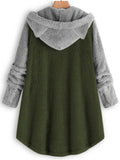 Adorable Contrast Color Hoodies With Cat's Ears