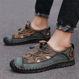 Men's Elastic Band Outdoor Closed Toe Sandals