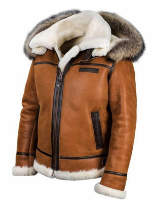 Men's Casual Cozy Brown Zipper Thicken Winter Coats
