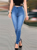 Women's Slim Fit Fashion Pencil Pants Denim Jeans for Autumn Winter