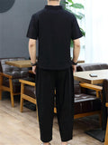 Casual Simple Style Oversize Solid Color 2-Piece Outfit T-Shirt + Waistband Pants